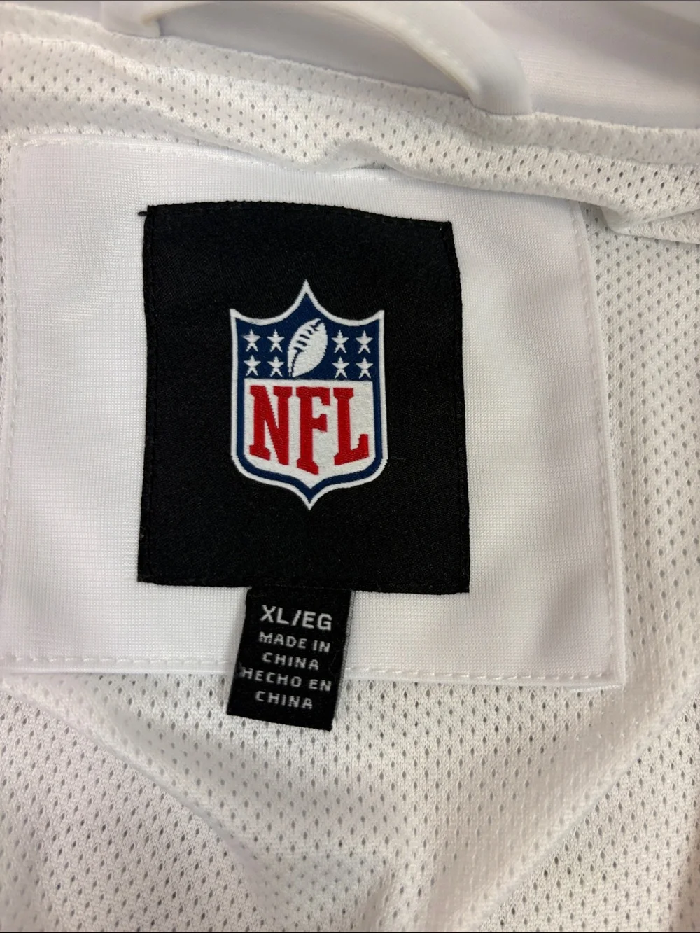 NFL Philadelphia Eagles Full Zip Track Jacket White Green Mesh Lined XL